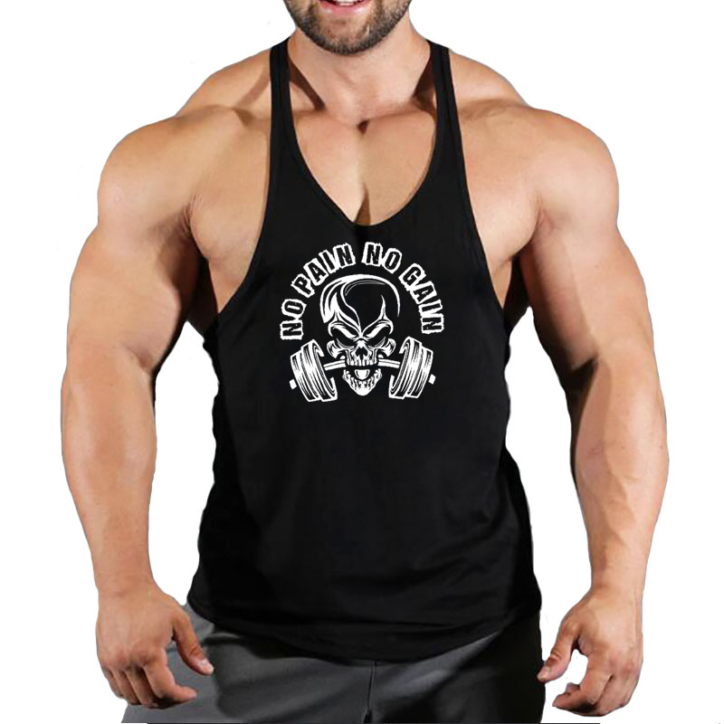 メンズプリントコットンノースリーブTシャツ,通気性タンクトッ - Tank Top Muscle のレビューと価格