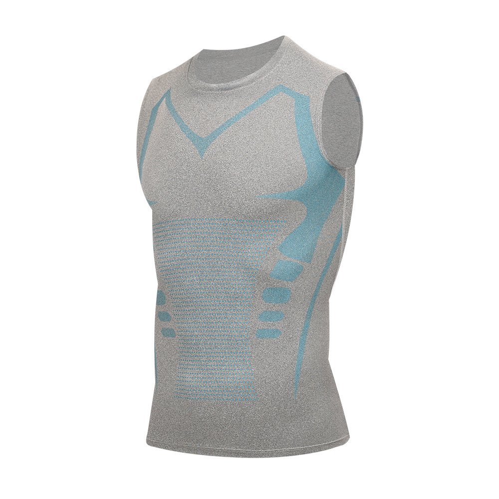 メンズコンプレッションタンクトップ、ノースリーブプリント速乾 - Tank Top Muscle のレビューと価格