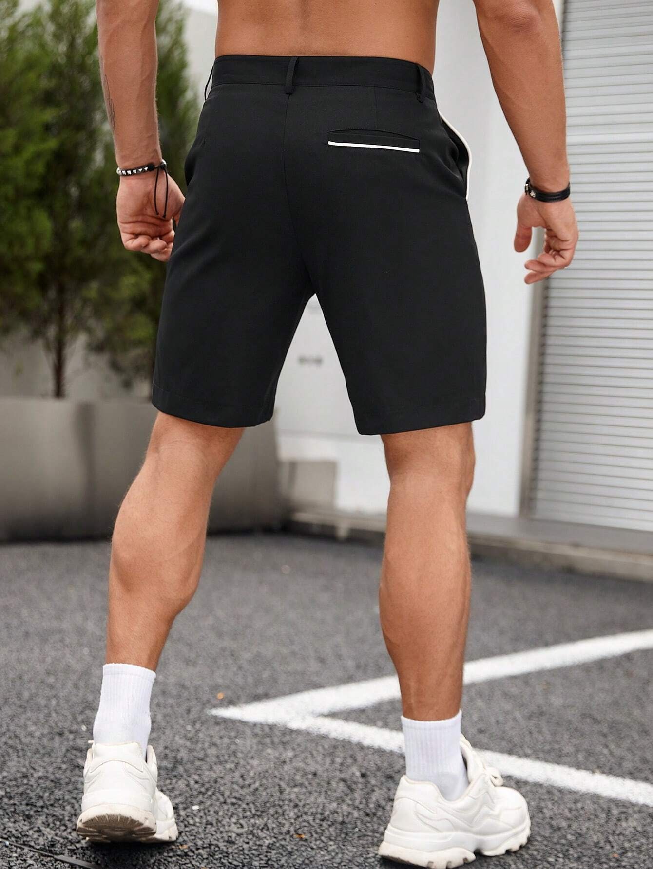 メンズビジネスカジュアルチノショーツ スリムフィット ストレ - Shorts Chino Slim のレビューと価格