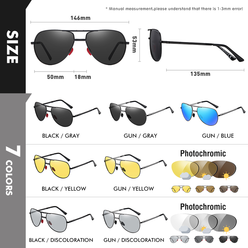 CoolPandas ファッション折りたたみサングラス男性用 - Sunglasses Aviator Polarized のレビューと価格
