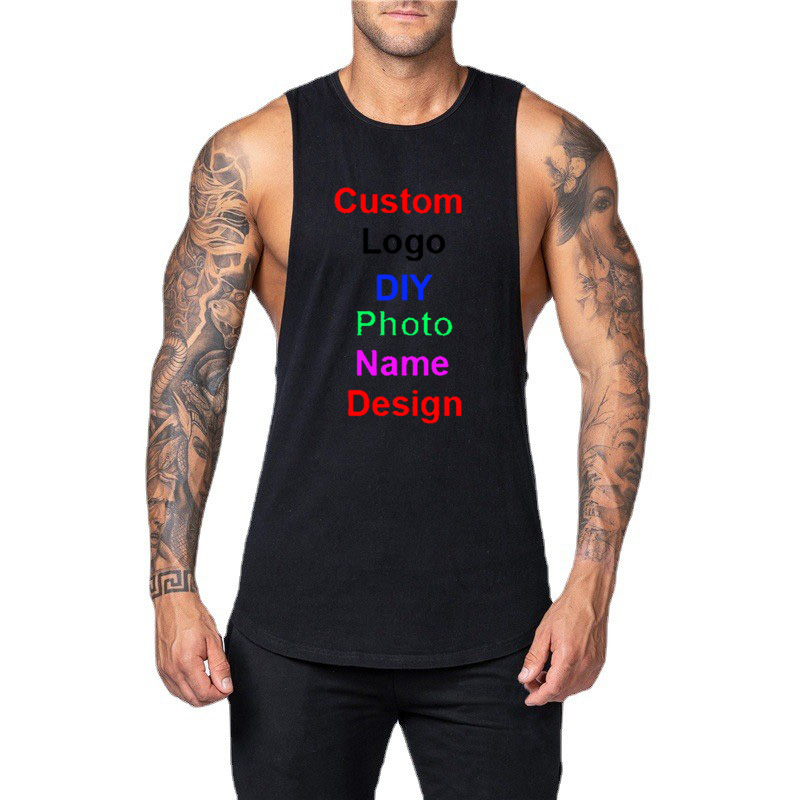 男性用のカスタムロゴ付きコットンタンクトップ,マッスルノース - Tank Top Muscle のレビューと価格