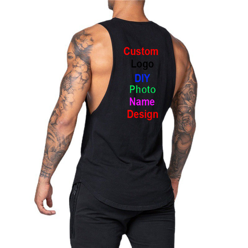 男性用のカスタムロゴ付きコットンタンクトップ,マッスルノース - Tank Top Muscle のレビューと価格