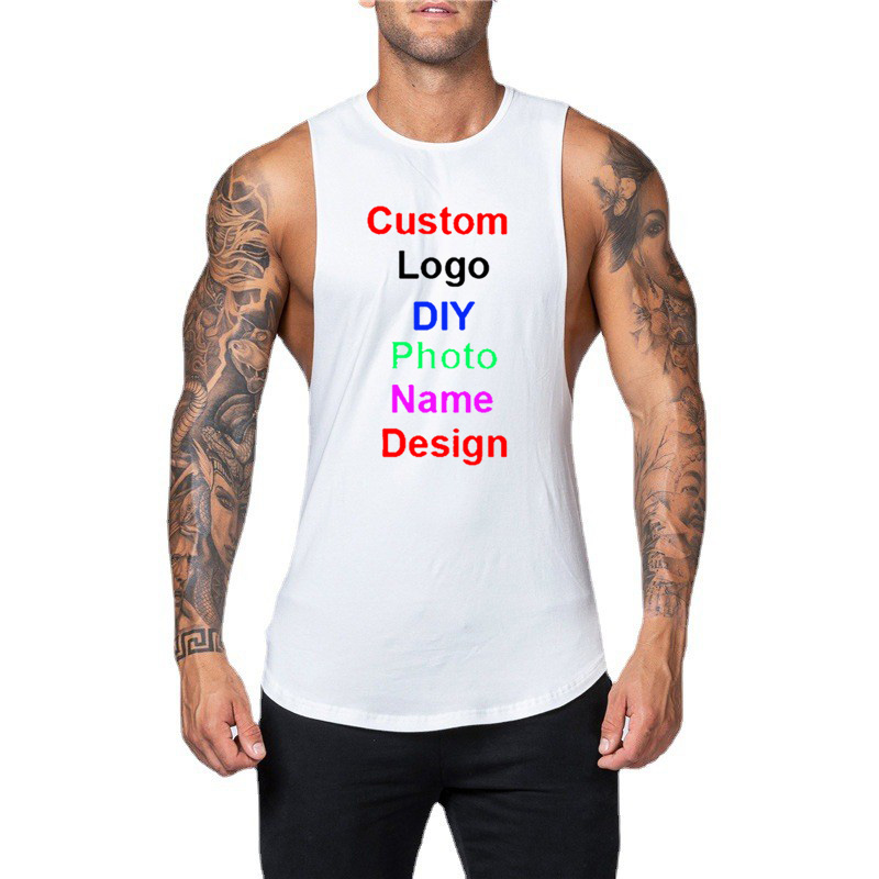 男性用のカスタムロゴ付きコットンタンクトップ,マッスルノース - Tank Top Muscle のレビューと価格