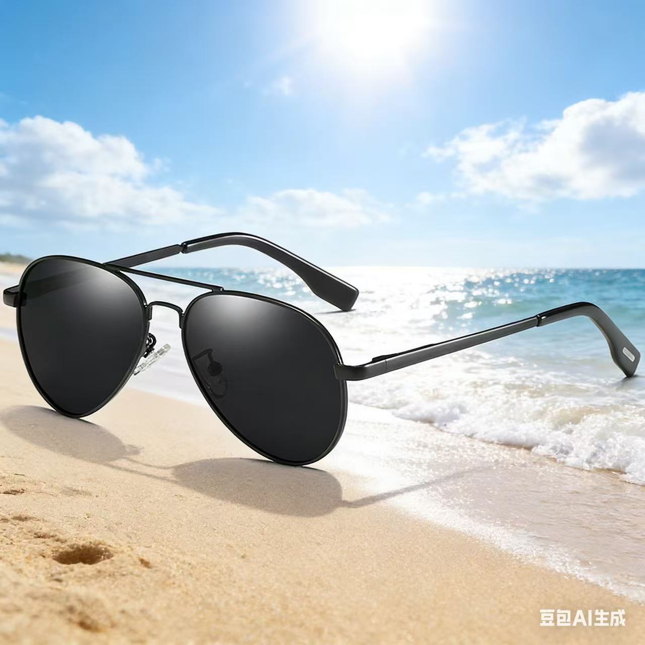 ユニセックススモールフレーム偏光アビエイターサングラス UV - Sunglasses Aviator Polarized のレビューと価格