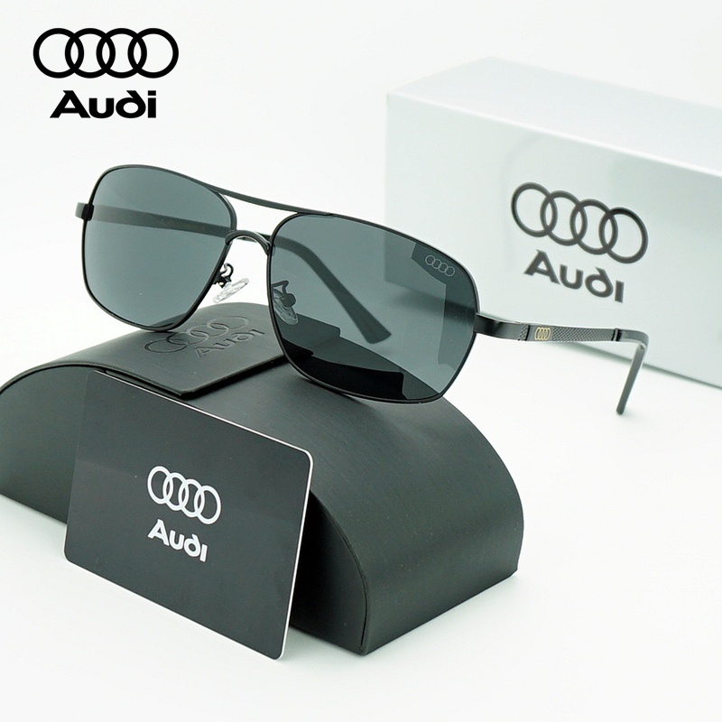 ラグジュアリー AUDI サングラス 偏光 スクエア アビエ - Sunglasses Aviator Polarized のレビューと価格
