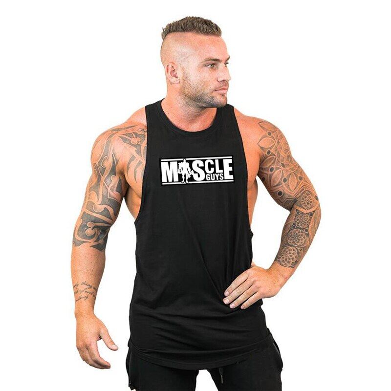 男性用ノースリーブコットンボディ,筋肉運動用ノースリーブTシ - Tank Top Muscle のレビューと価格