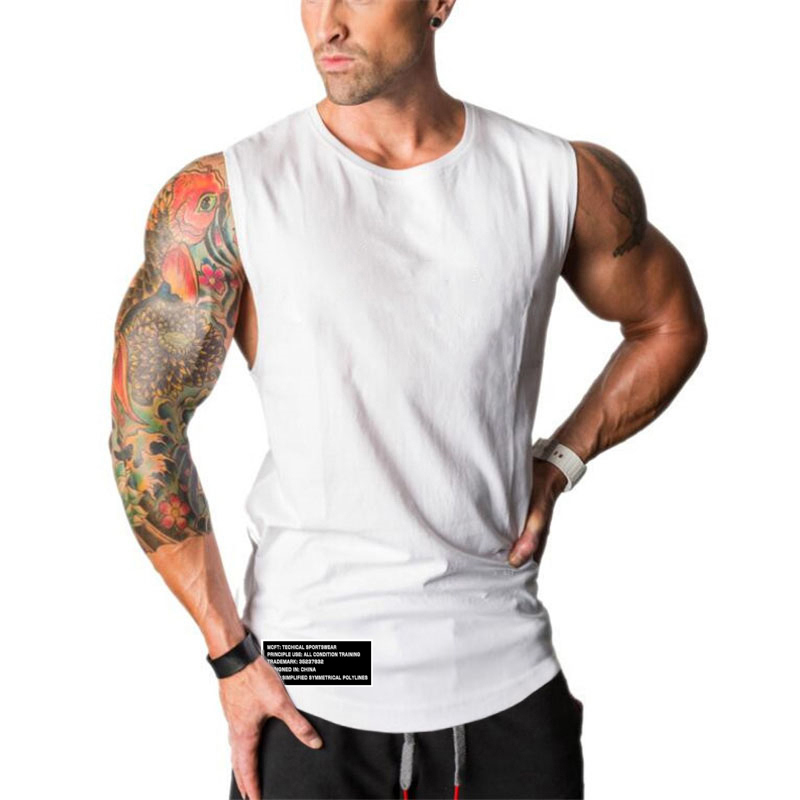 メンズサマーノースリーブ通気性シングレット クールジムワーク - Tank Top Muscle のレビューと価格