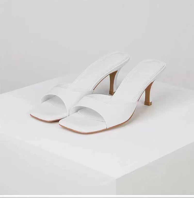 女性の夏の女性のスリッパラッカーレザーハイヒールサンダルプラ - Casual Sandal Leather のレビューと価格